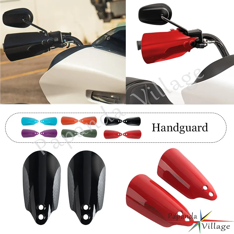 Wind Resistant Handguard Pair Multi Color Black Aluminum Mounts Protection For Harley Touring Electra Glide FLHTK  FLHTKSE