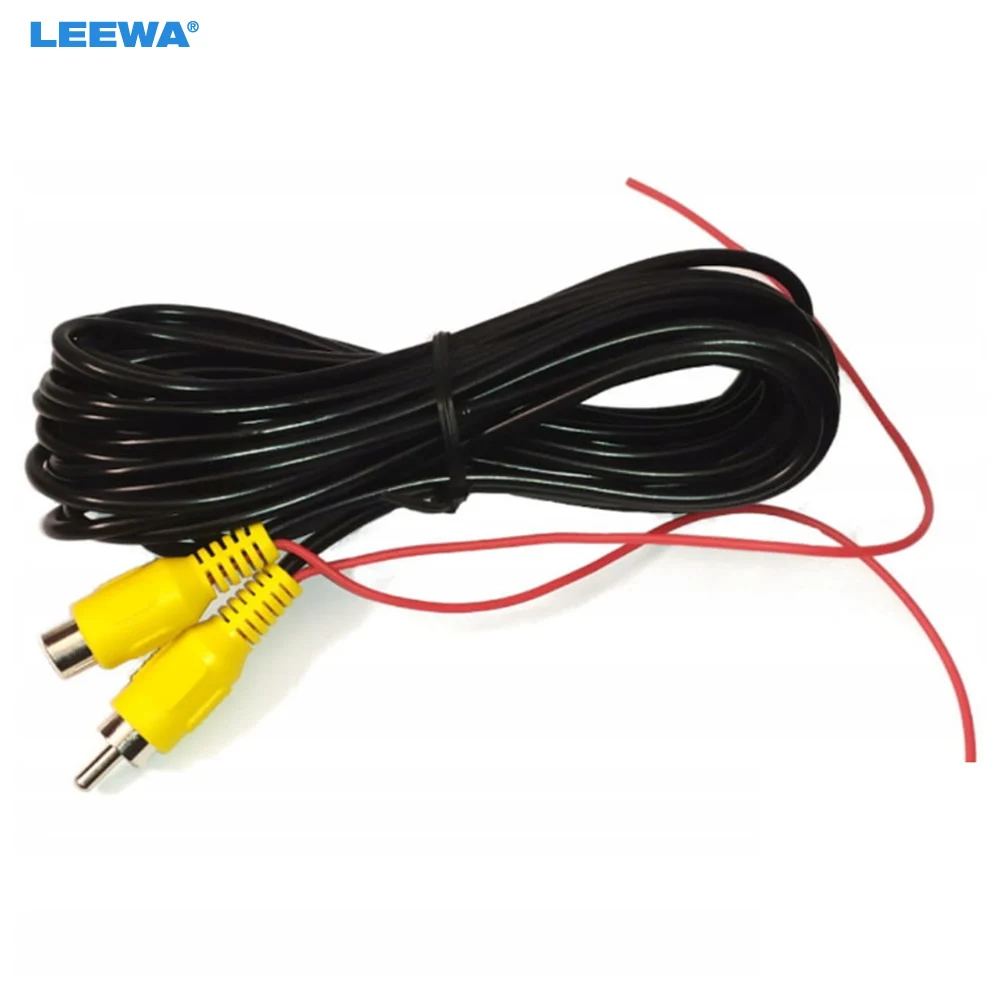 

LEEWA 6M Male to female Car Reversing Camera Video Cable RCA With Spcial Reversing/Backup Detecting Wire Male to female