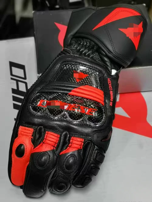 New DRUID 4 Motorcycle Gloves Carbon Fiber Racing Moto Gloves Hard Knuckle Touchscreen Waterproof Motorcross Gloves Guantes Moto