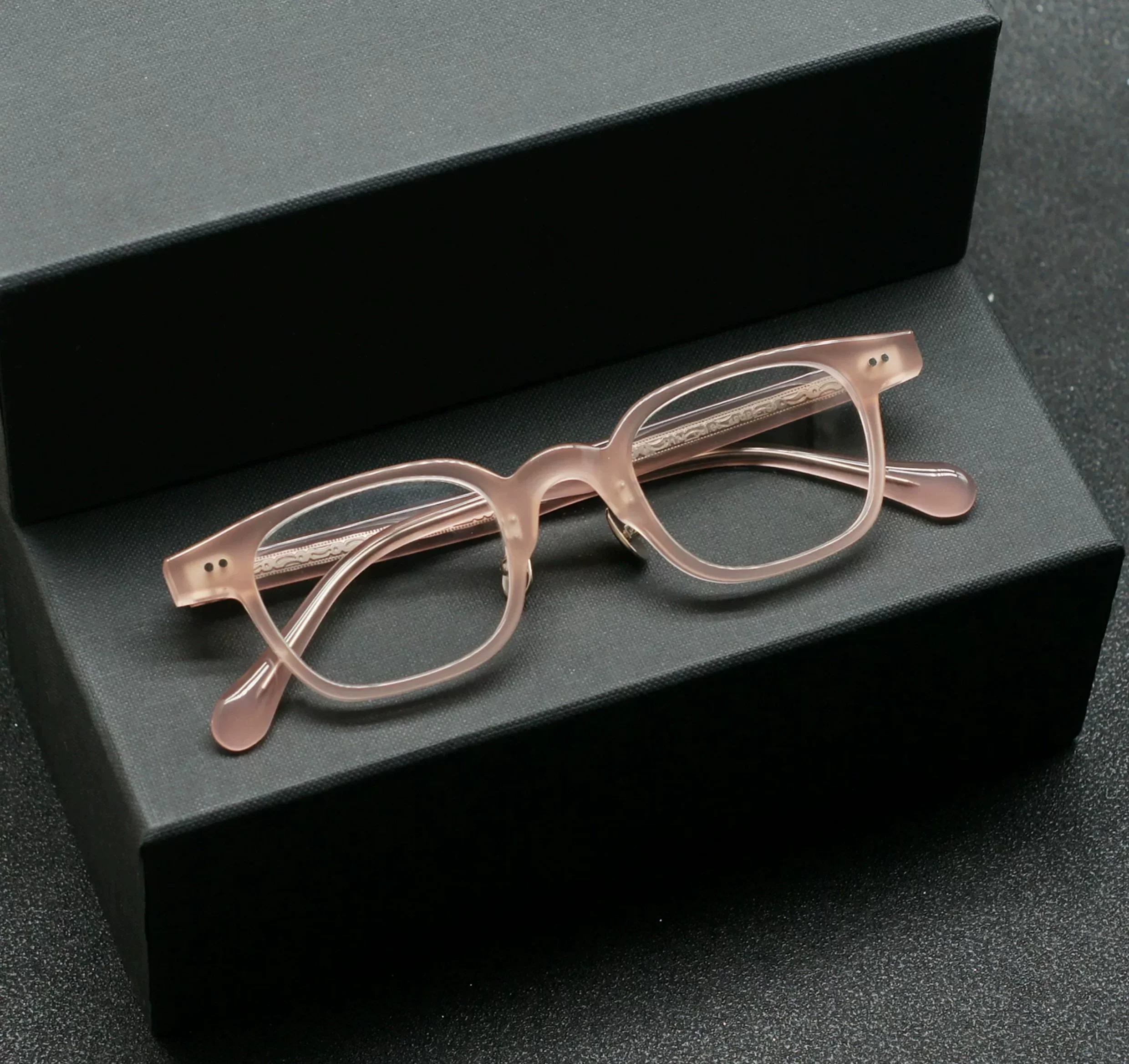 Vintage square glasses frame H174 acetate fiber glasses frame for men and women, can be matched with prescription glasses