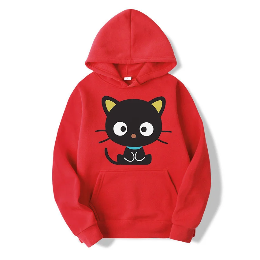 Sanrio Choco Cat Men\'s and Women\'s Hoodie Casual Street Clothing Long sleeved Sweatshirt Boys and Girls Autumn Top Coat