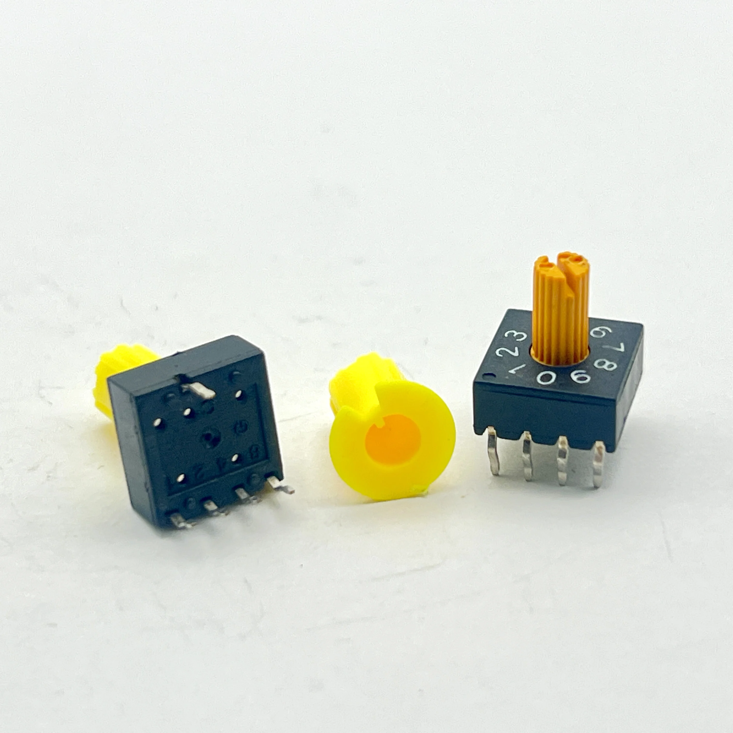 2pcs Replacement for Japan Fuji DRS4010 Rotary Encoder DIP Switch with Knob 0-9/10 Position
