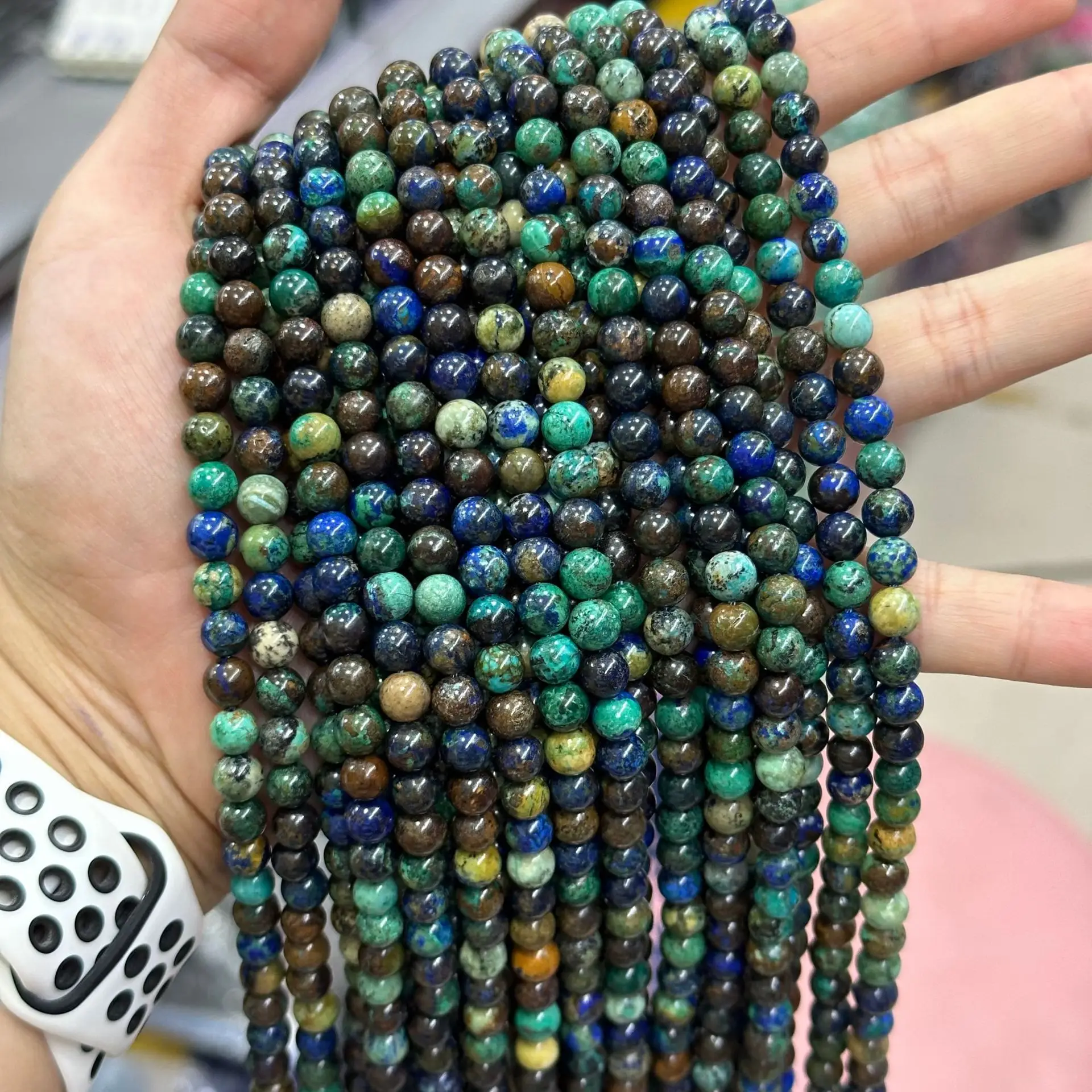 New Natural Azurite Malachite - Jewelry Making For Seniors recension och pris