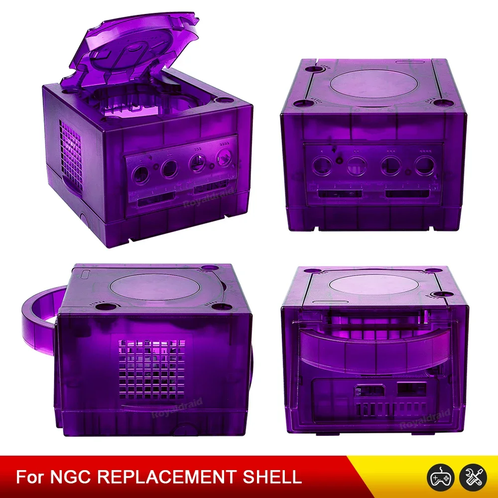 NEW Replacement Shell Transparent Box Video Game Console Shell Case for Gamecube NGC GC DOL-001 and DOL-101 Retro Game Consoles