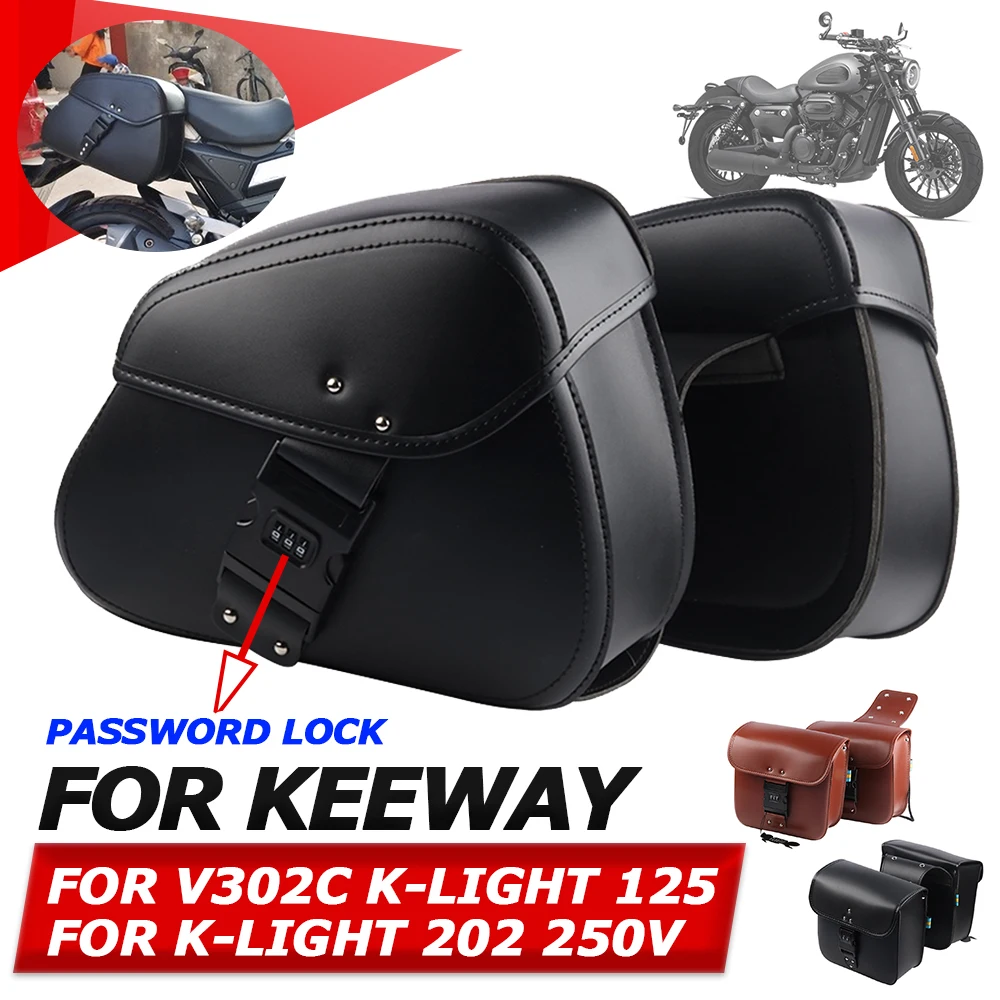 For Keeway V302C V302 C V 302 C K-Light 125 202 KLight 250V Motorcycle Accessories Side Luggage Bags Saddle Storage Tool Bags