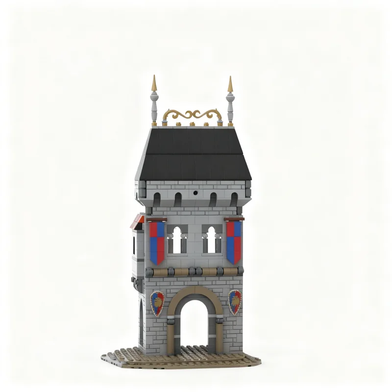 155pcs MOC Roof & Ridge - Study Piece Castle Model Building Blocks Christmas Gifts Toys Construction Idea DIY Craft Display