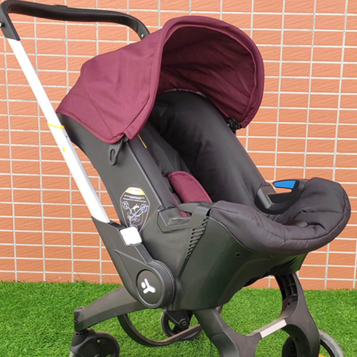 MomTan Ersatz-Set für Doona+ Autositz und Kinderwagen, Kinderwagen-Zubehör Sitzkissen, Verdeck & Schulterpolster – Detail 6