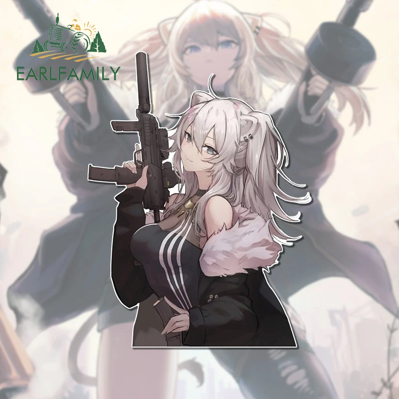 

EARLFAMILY для Shishiro Hololive Автомобильная наклейка креативная Солнцезащитная наклейка Водонепроницаемая модная декоративная наклейка для багажника ноутбука