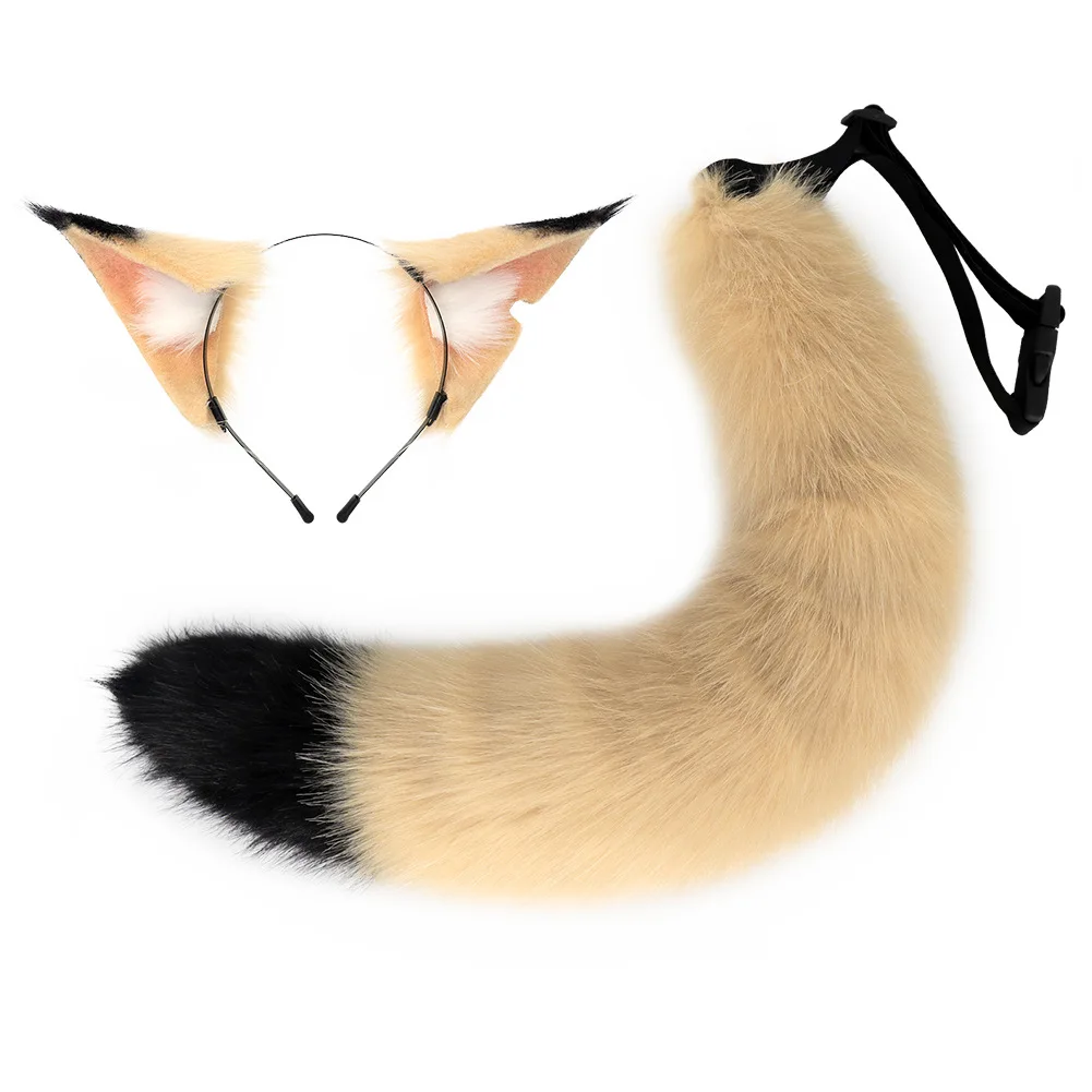 FOR COSPLAYING Red Cloud Fox Ear Set Beast Ear Headband