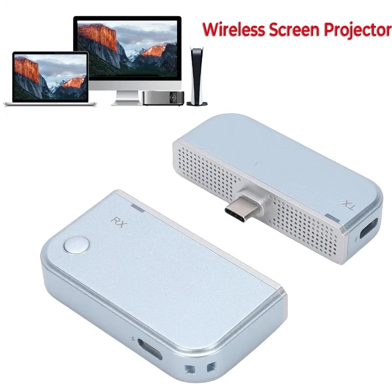 Wireless Video Audio HDMI-Compatible Transmitter Receiver 50M 1080P@60Hz Wireless Display Adapter From PC to Projector & Monitor