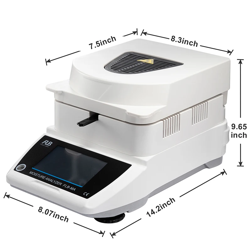 0.001g Readability Moisture Analyzer Meter 0.01% Moisture Analyser Lab Balance110gx0.001g 110V or 220V Spanish and English Menu)