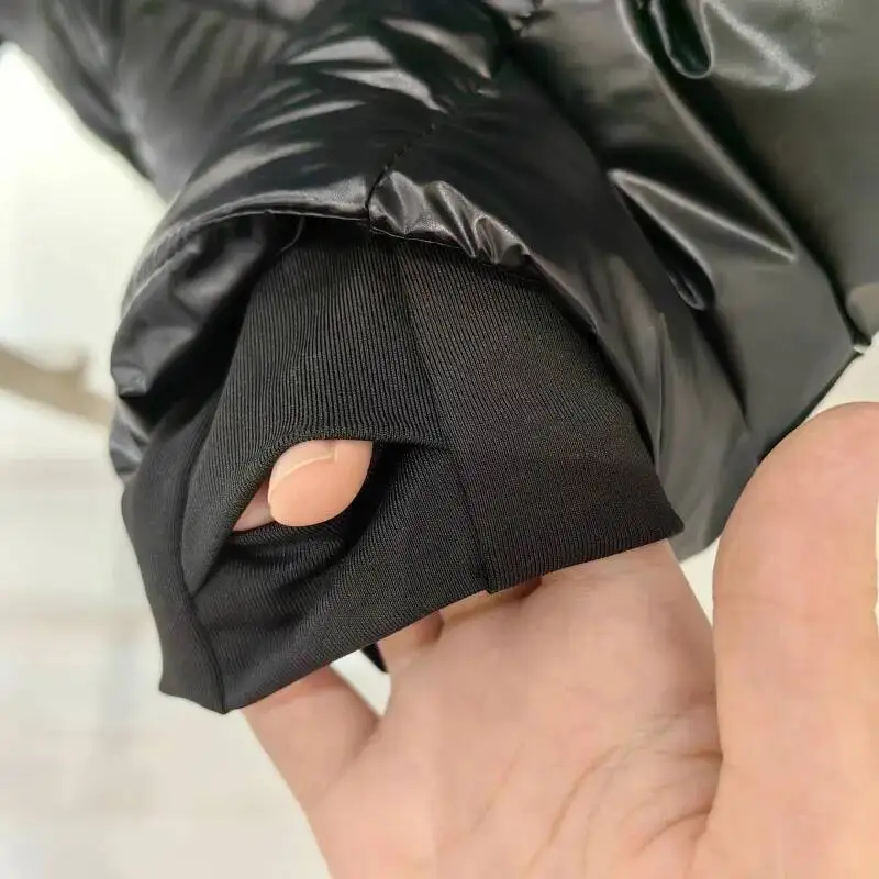 Schinteon Damen-Daunenjacke mit weißer Ente und Kapuze, lässig, über Größe, Herbst und Winter, warm, locker, dick, kurz, Outwear, 2024, Neu