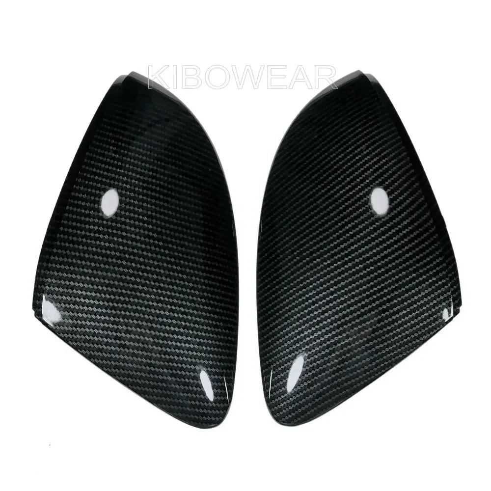 Side Wing Mirror Caps Cover for VW T-ROC T-cross Nivus (Carbon Look) 2020 2021 2022 Replace for Skoda Octavia Mk3 A7 2014 2019