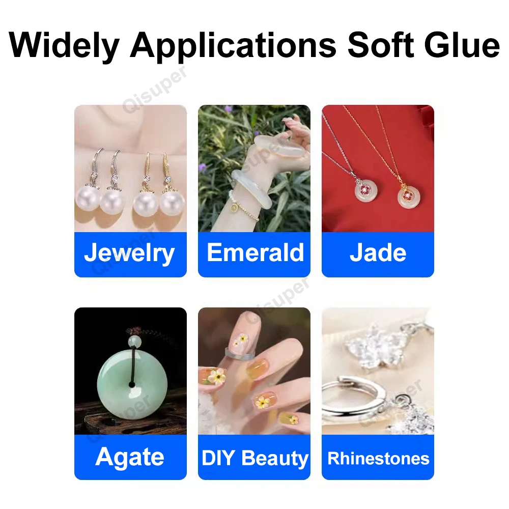 Transparent Rhinestone Jewelry Glue Phone Repair Crystal Bead Precision Contact Adhesive Textile Fabric Clothes Craft Gel Cement