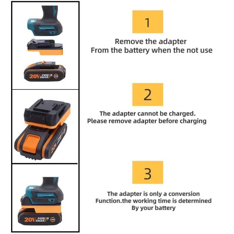 Imagem -04 - para Absx Makita Adaptador para Absx 20v 4pin Bateria Li-ion Converter para Makita 18v bl Conversor de Ferramenta Elétrica Apenas Adaptador