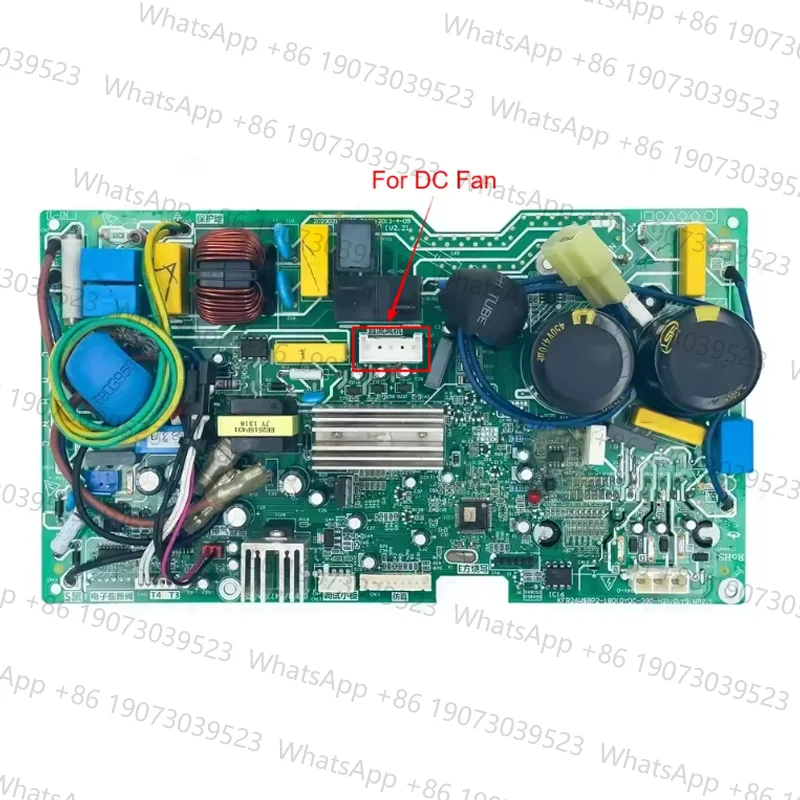 Usado para placa de Control de aire acondicionado Midea KFR26W $BP2-180(DYDC-390-N3).D.13.WP2.1 circuito PCB 202302100880 piezas de acondicionamiento