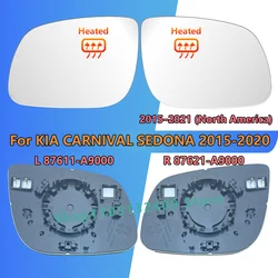For KIA ​Sedona CARNIVAL Rearview Mirror Glass 2015 2016 2017 2018 2019 2020/Wing Mirror Glass/87611-A9000 87621-A9000/Car Parts