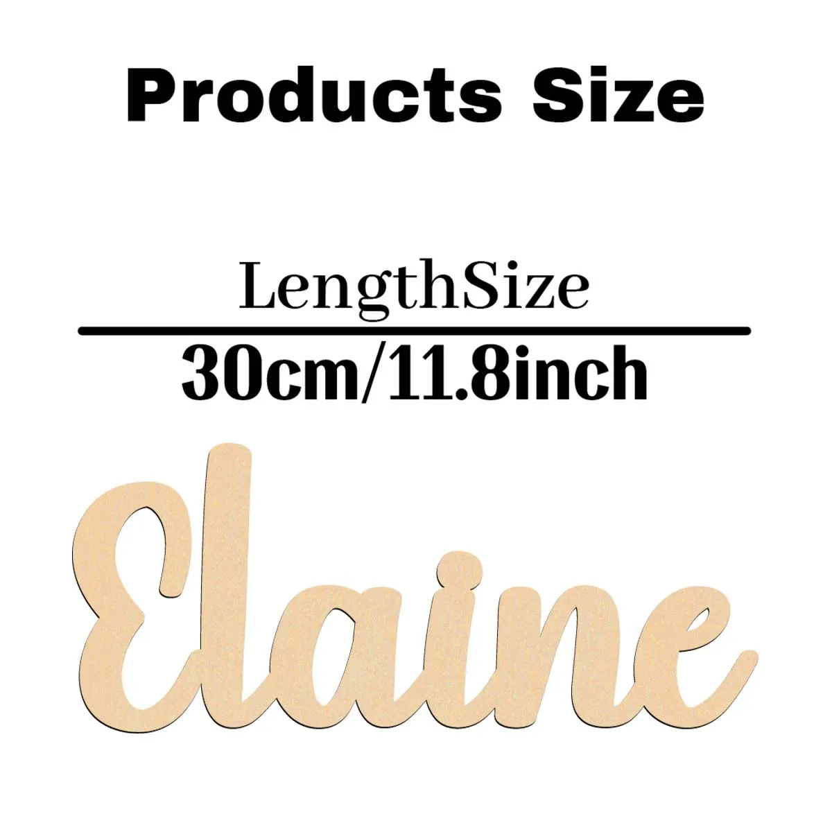 1 قطعة على سبيل المثال المضحك حرف قابل للتخصيص ديكور خشبي علامة مقطوعة بالليزر لوحة خشبية غير مكتملة للرسم أو اللمعان