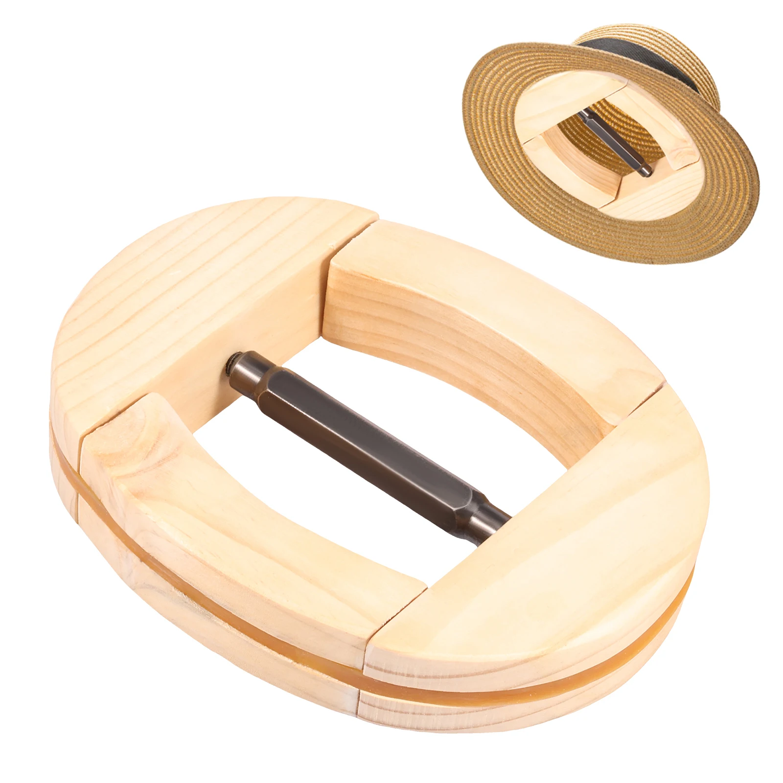 4 Way Repacego Adjustable Wooden Hat Stretcher Cap Shape Maintainer Premium Fedora Hat Rack for Storage Cowboy Baseball Holder