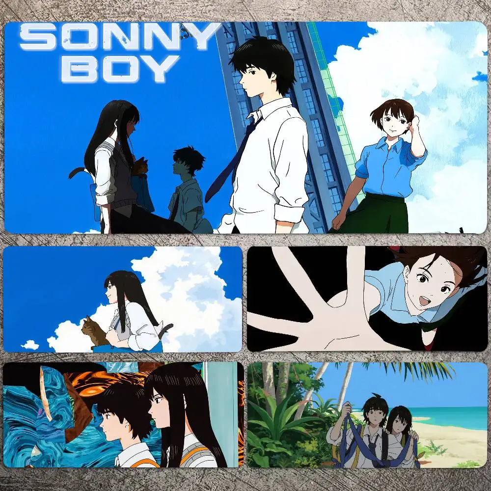 Anime Sonny Boy Mousepad Non-slip Suitable For Office Computers Laptops E-sports Game Desk Mats XXL Keyboard