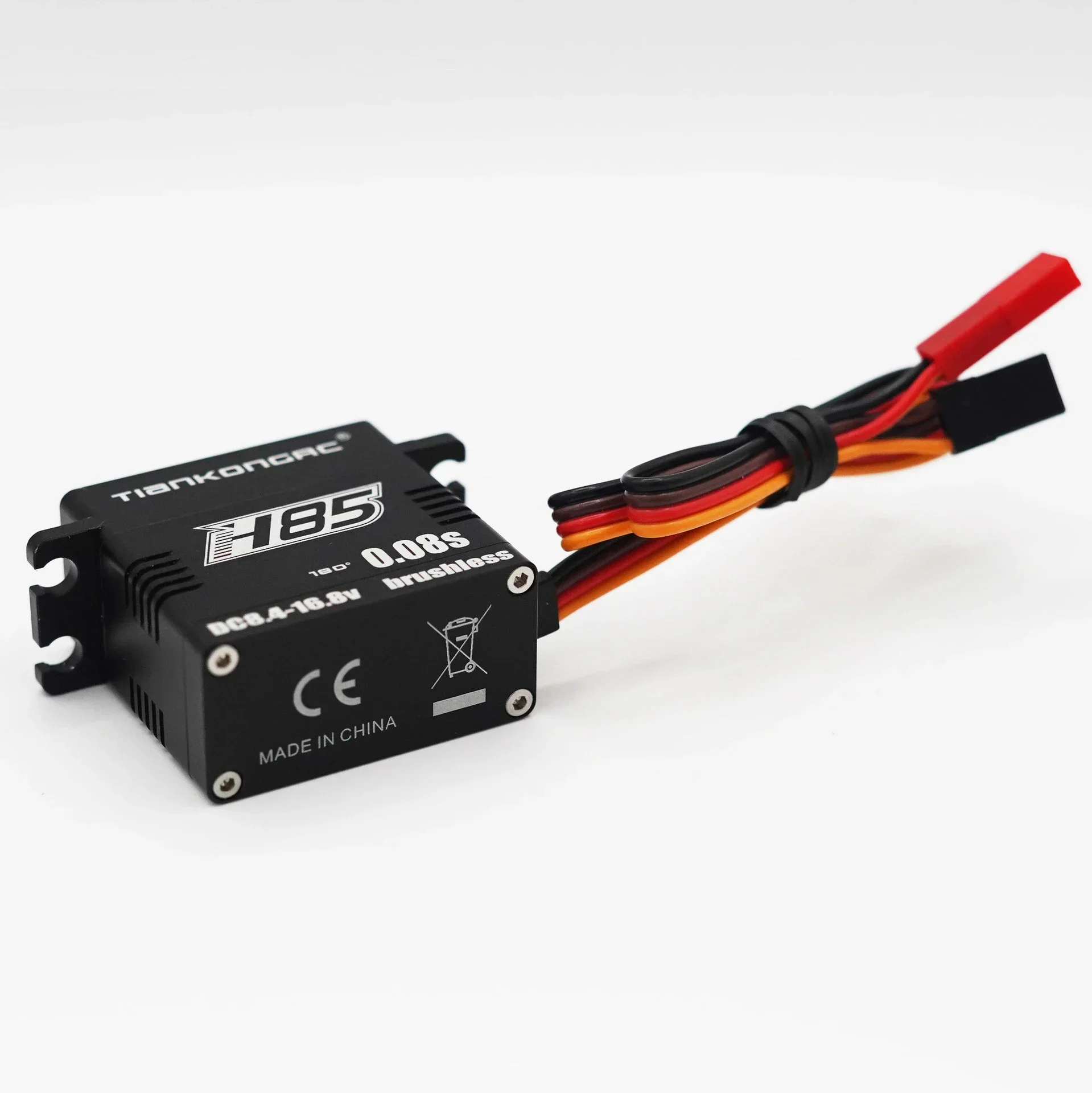 H85 HV 85KG High Torque 0.08sec 16.8V Full Metal Waterproof Brushless Servo Motor 25T Steel Gear For RC Climbing Car