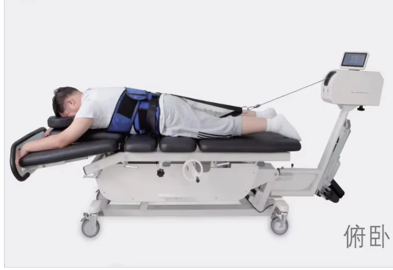 Chinese AMAIN Physical Therapy Rehabilitation Equipment Cervical Lumbar Traction Device Electric Traction Bed Traction Table