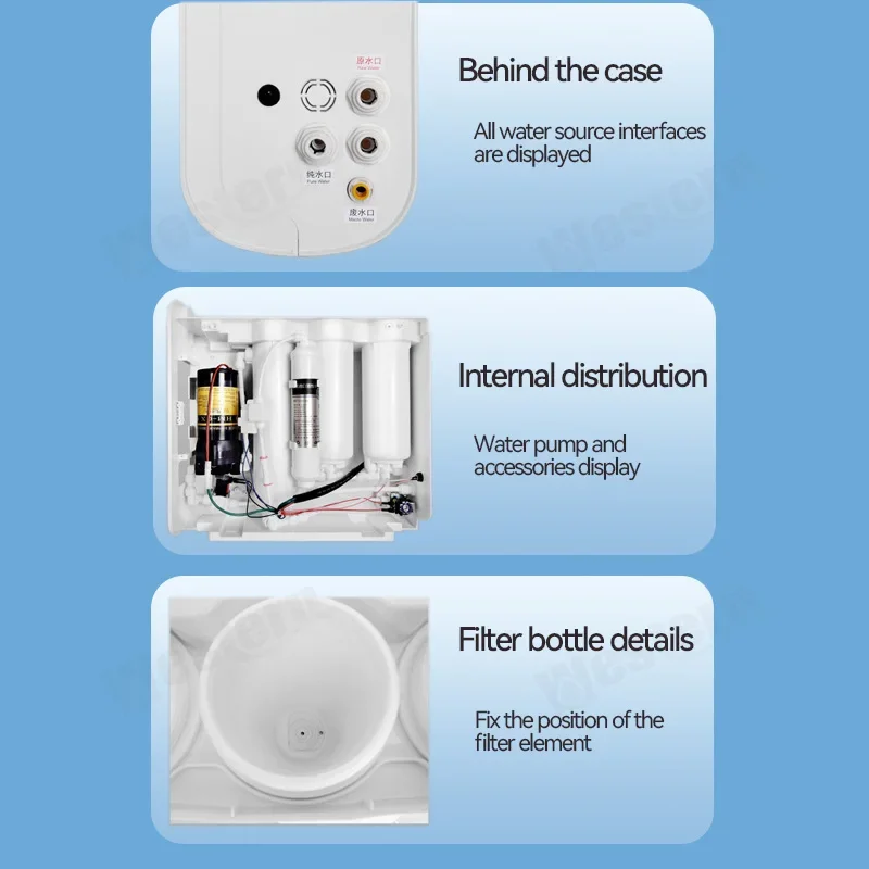 تصفية المياه RO نظام تصفية المياه بالتناضح العكسي المنزلية الشرب المباشر Tankless تدفق كبير 400G 600G نقي #4