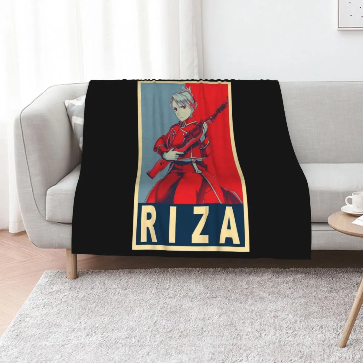 

Hawkeye Riza - Poster Throw Blanket Blankets For Bed Single Winter beds Luxury Designer Blankets