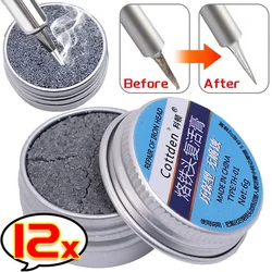 Crema de soldadura de estaño antiadherente para refrescar puntas de soldador, pasta limpia para cabezal de óxido, herramientas de reparación de activador oxidativo de resurrección