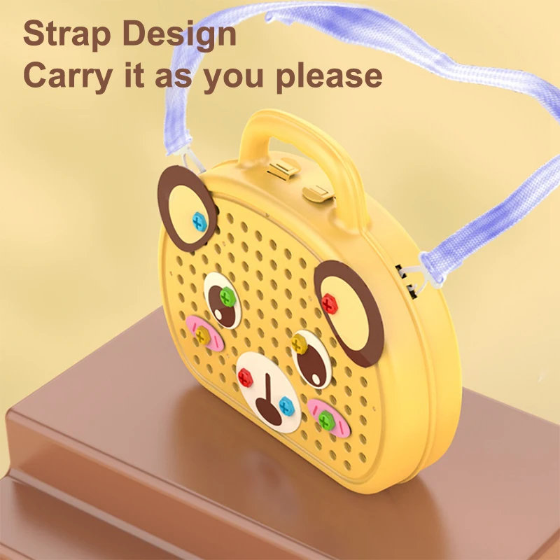 206/208Pcs Electric Screwdriver Screwing Repair 4-6 Years Old Montessori Kids Repair Toolbox Toys Assembling Toolbox Toy