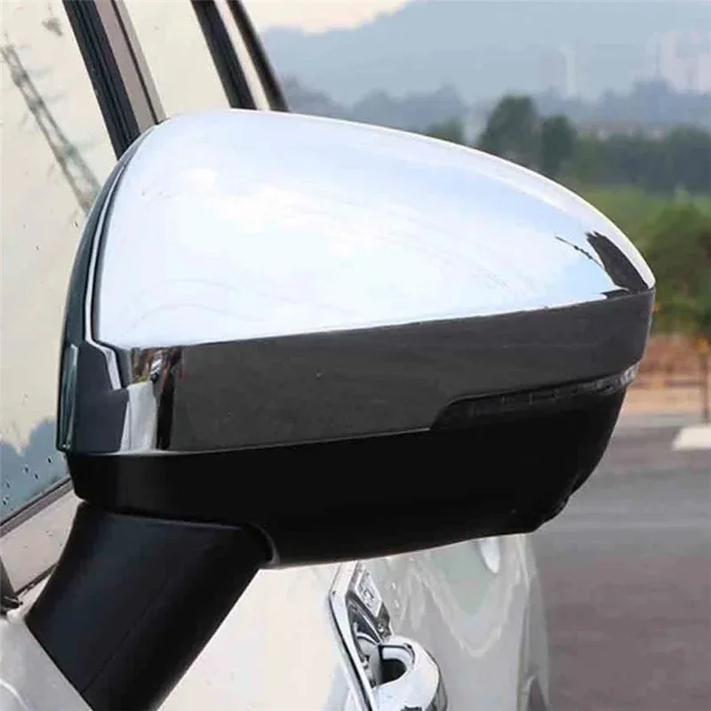 WELKINRY For Nissan Serena C28 6th Generation 2023 2024 ABS Chrome Car Door Side Wing Fender Rearview Reflection Mirror Cap Trim