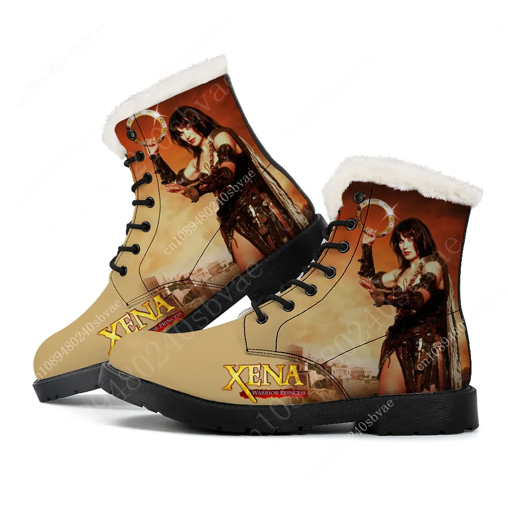 

Xena Warrior Princess Home Plush Flat Boots HI Mens Womens Teenager Custom Boot High Quality Couple Custom shoes Sports Shoes