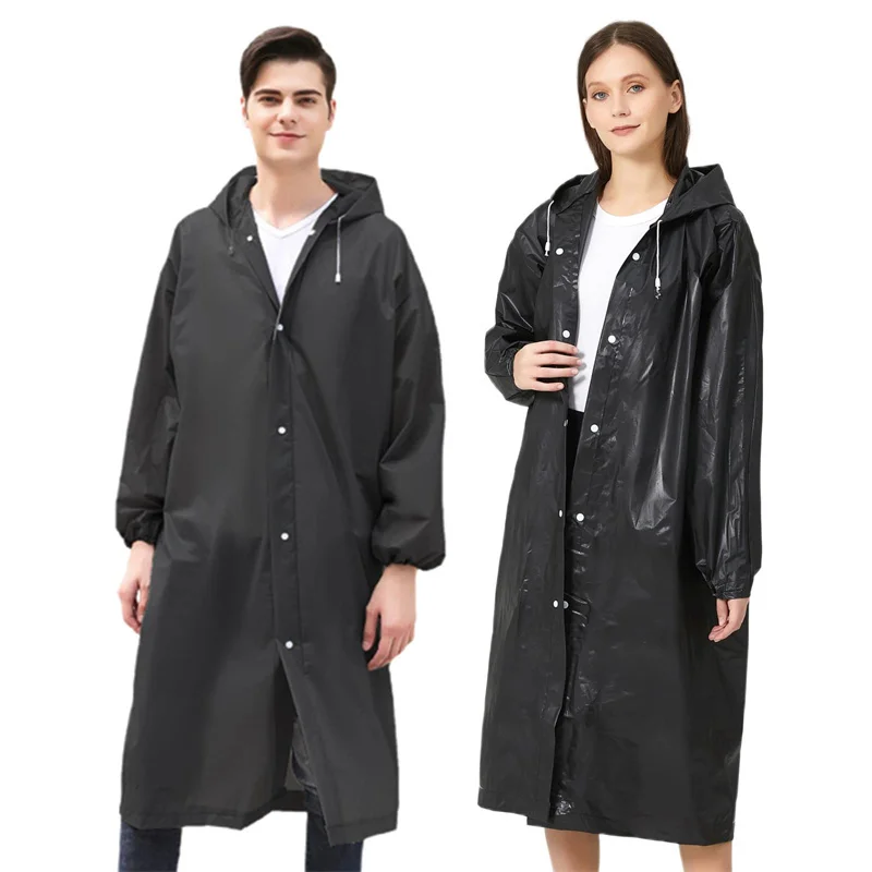 Waterproof Rain Ponchos.Disposable Adults Reusable Raincoats .Adults-Reusable Emergency Raincoats with Hoodand Drawstring