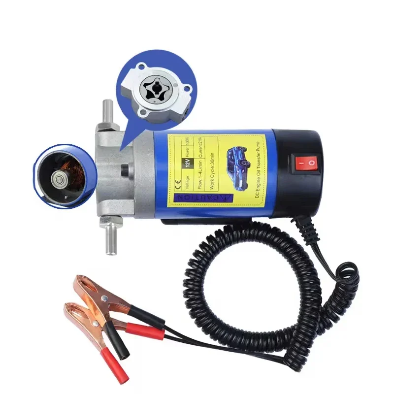 

Portable Oil Transfer Pump 1-4L/min 12V Extractor Fluid Suction Electric Change Fuel Pump Siphon Tool for Car Motorcycles Boats