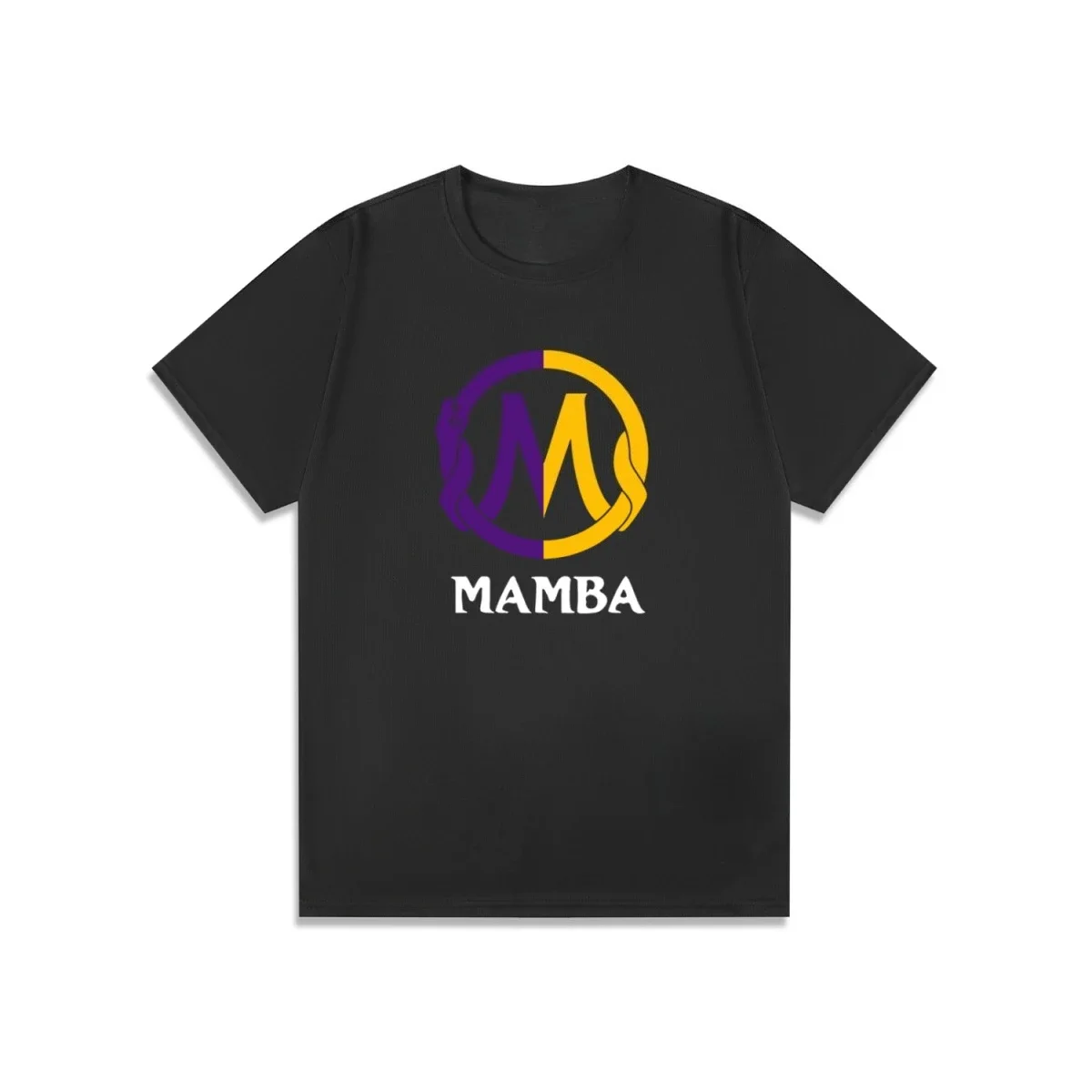 

2025 summer new Mamba Academy Short Sleeve Basketball Training Shooting Sports Cotton T-Shirt Breathable Loose Neck Printed Top