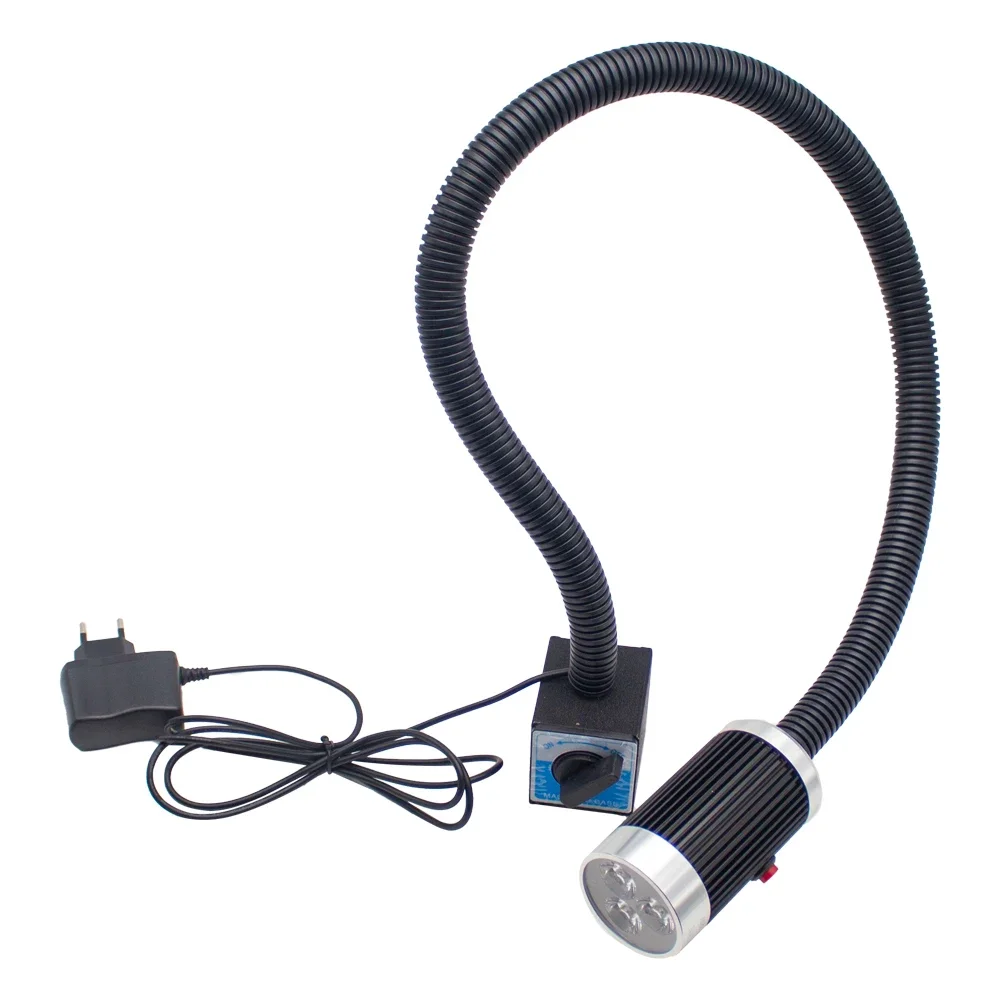 Сильное магнитное основание, светодиодный токарный станок, рабочий свет, станок, супер яркая лампа для токарного станка с ЧПУ, промышленная настольная лампа, 9 Вт, переменный ток, 100-240 В