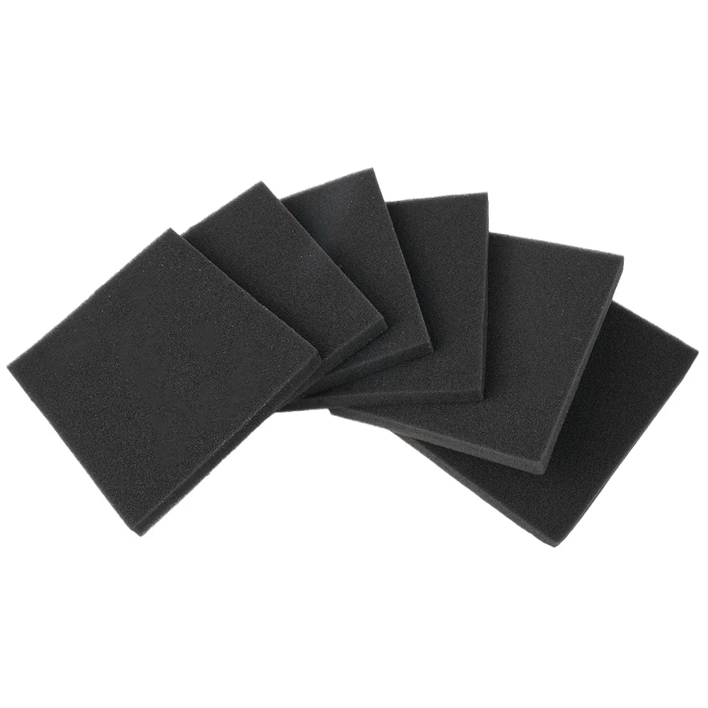 New Practical Black Replace Filter Sponge Dust Filter Sponge Sponge Tool Vacuum Cleaner 6pcs Black Dust Filter