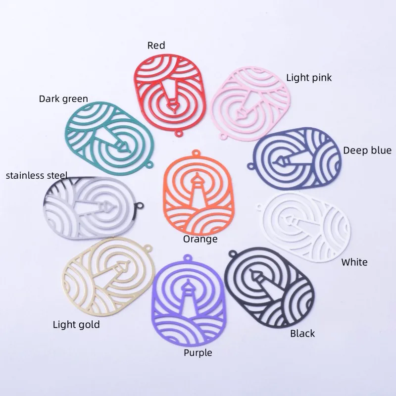 30 Stück AB8624 Geometrie-Schmuckanhänger, DIY-Zubehör für Ohrringe und Halsketten – Detail 1