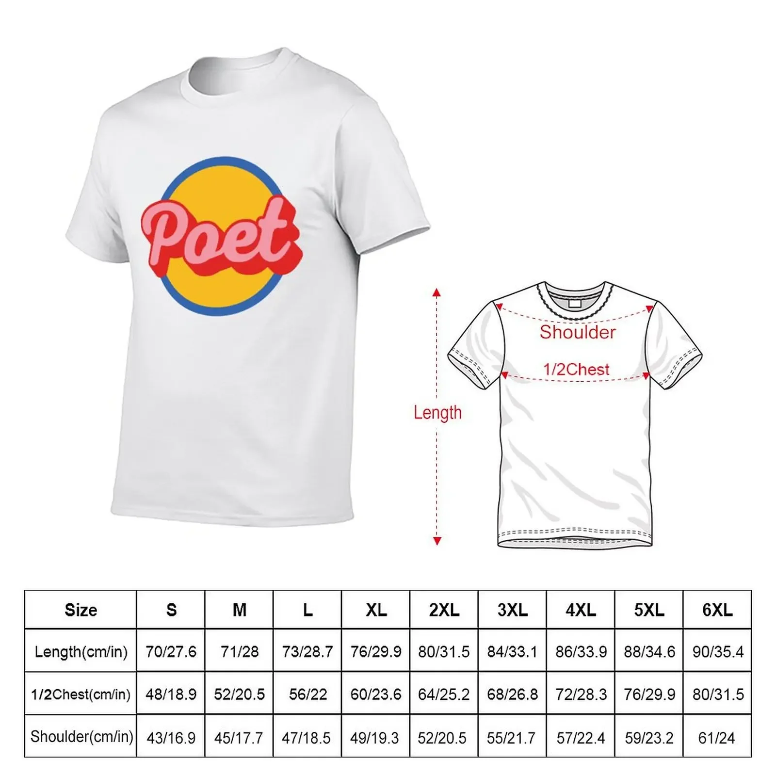 POET T-Shirt cute clothes customs mens big and tall t shirts