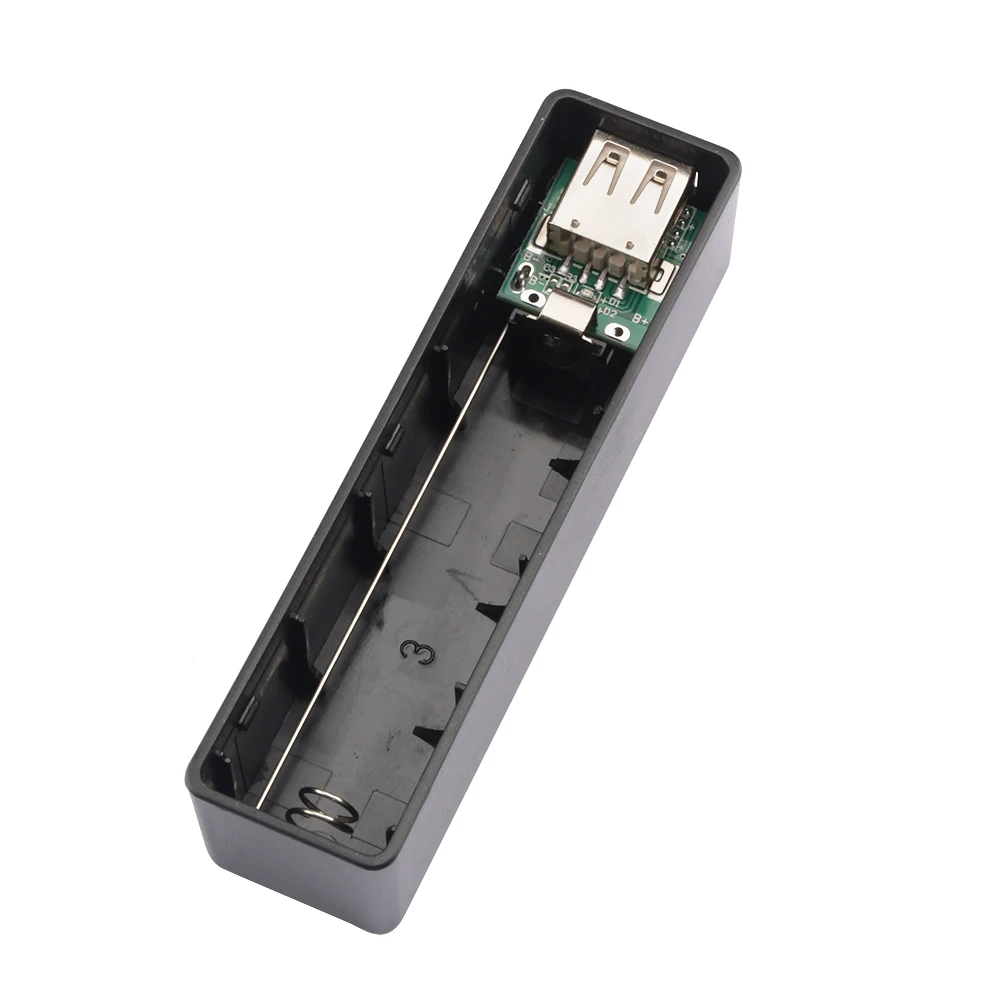 1 قسم 18650 بطارية ليثيوم مخرج USB بطارية متنقلة محمولة لتقوم بها بنفسك قوة البنك شاحن الهاتف المحمول