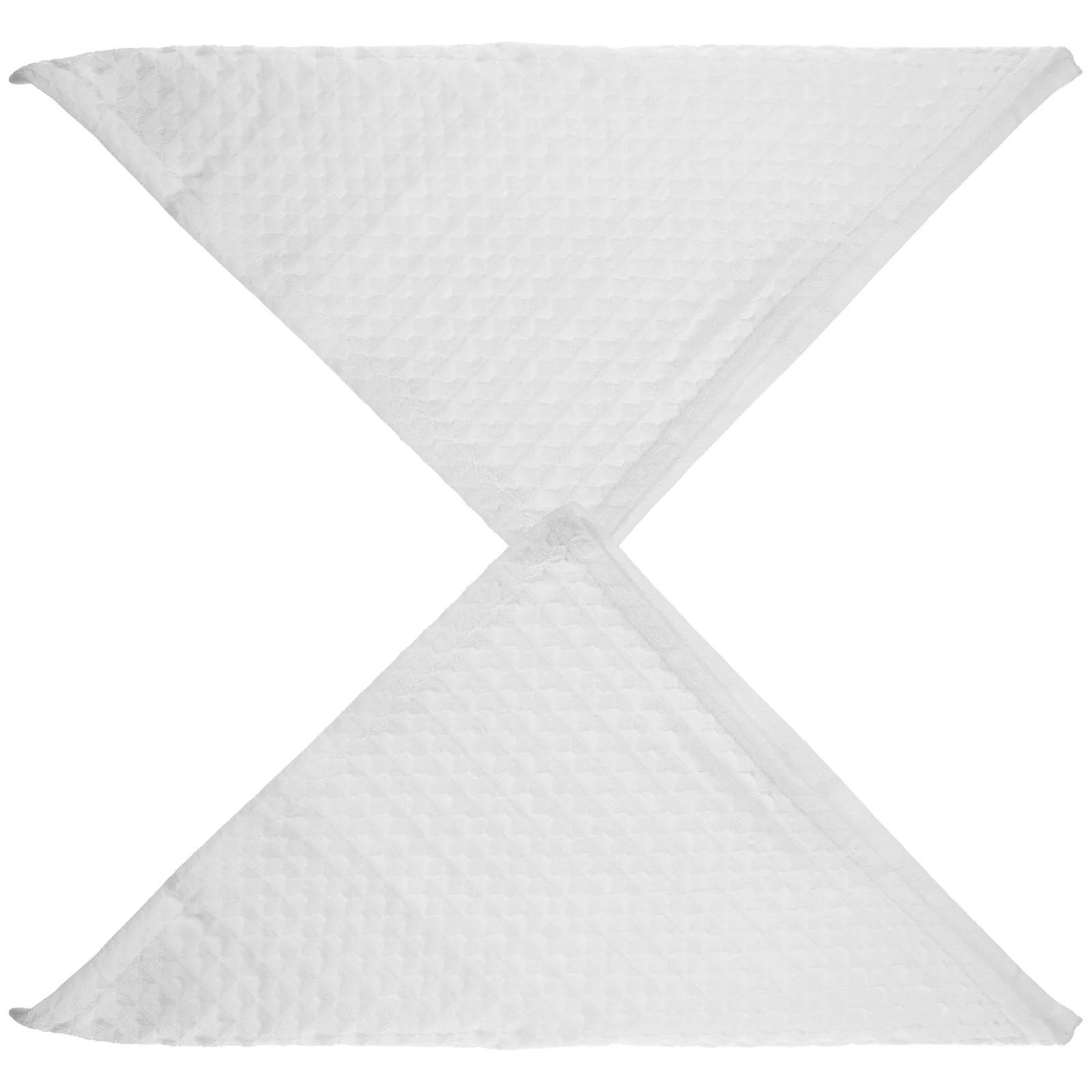

2 Pcs Waffle Square Scarf Facial Towels Cotton Wash Cloths Clean Absorb Water Dish Washcloths Exfoliating for Shower