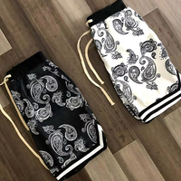 2025 Summer New Harajuku Men's Shorts Bandana Pattern Fashion Hip-hop Men's Brand Shorts Men's Motorcycle Quick Drying New