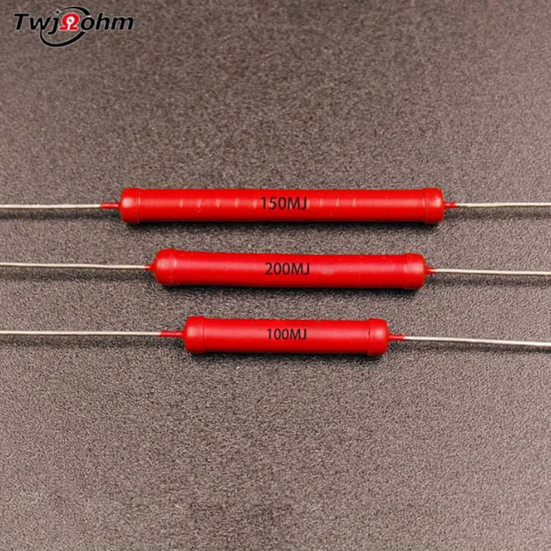 2Pcs HVR80AH4805 Metal Thick Film Resistor 50M100M100K150M200M300K500M Ohmic Glass Glaze 5W High Voltage Resistor