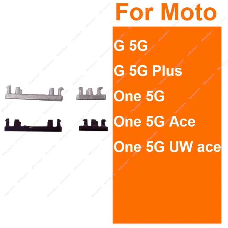 Power Volume Button For Motorola MOTO G 5G Plus One 5G UW Ace On OFF Power Buttons Volume Switch Control Side Key Parts