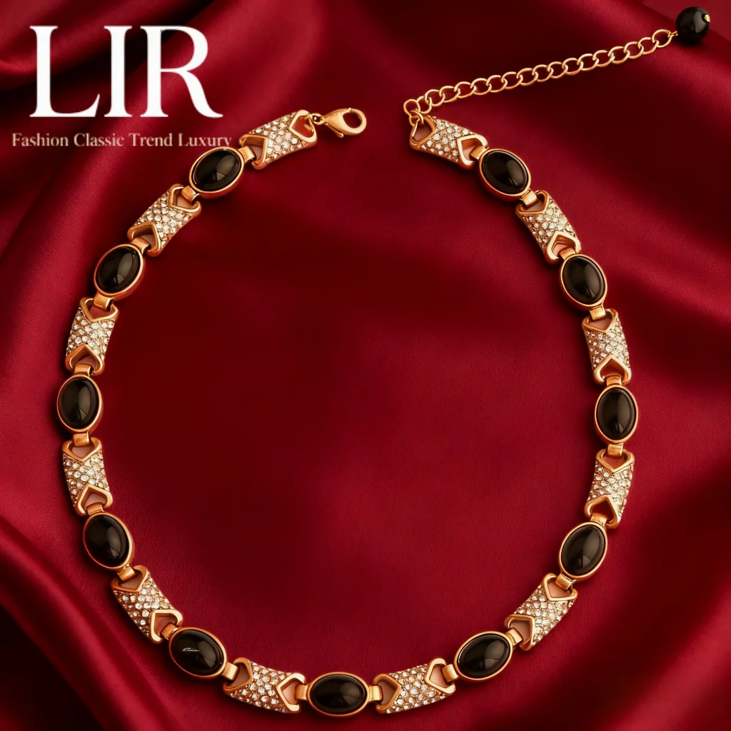 

New Vintage Luxury Necklace: Palace-Style Inlaid Design | Retro Elegant Trendy Jewelry