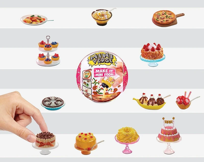 New Miniverse 2 Food Ball Homemade Simulation Dessert And Food Play Model Mini Home Decor