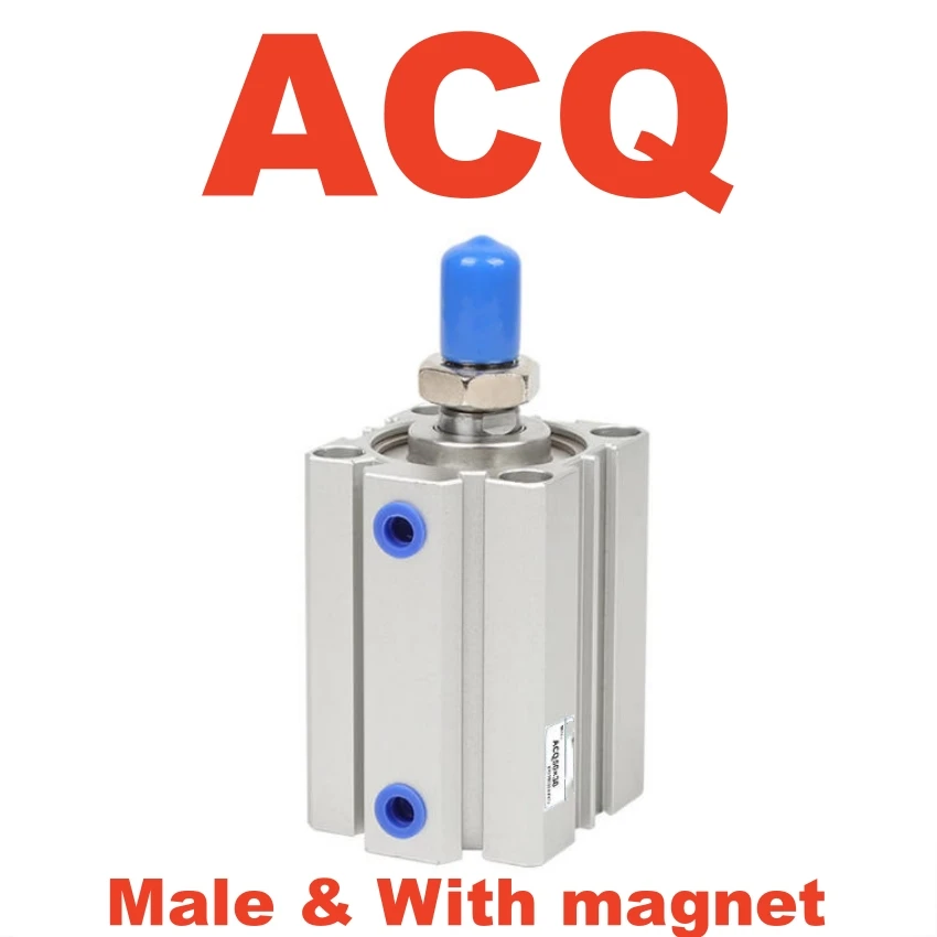 ACQ Compact Cylinder ACQ12 ACQ16 With Magnet Male Thread ACQ20 ACQ25 ACQ32 ACQ40 ACQ50 ACQ63 ACQ25X10SB ACQ16-30SB ACQ12X20SB