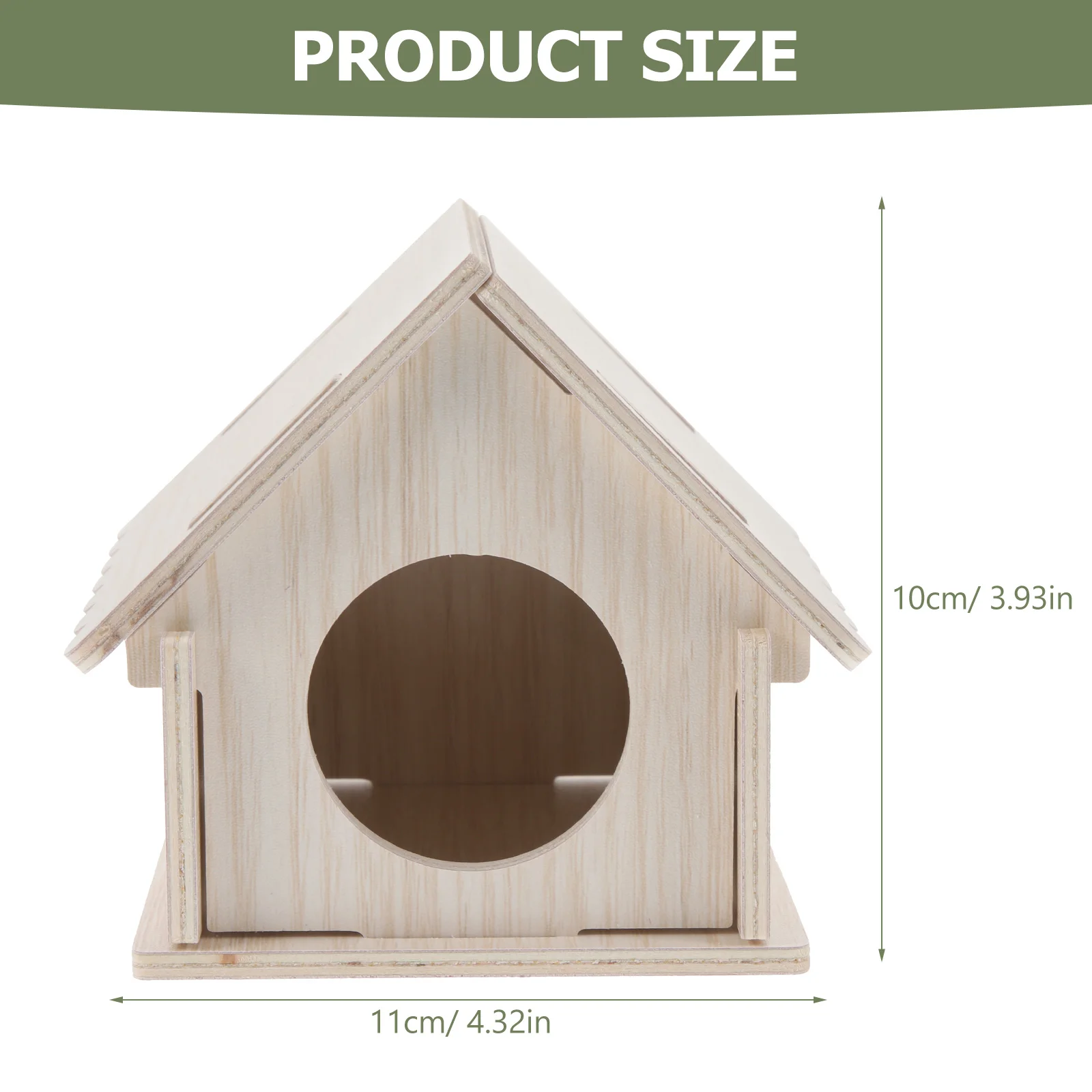 Multi-storey Small Animal Mechanism Wooden House Hamster Hideout Hut Solid Mini Rat Cage Guinea Pig Accessories Toy