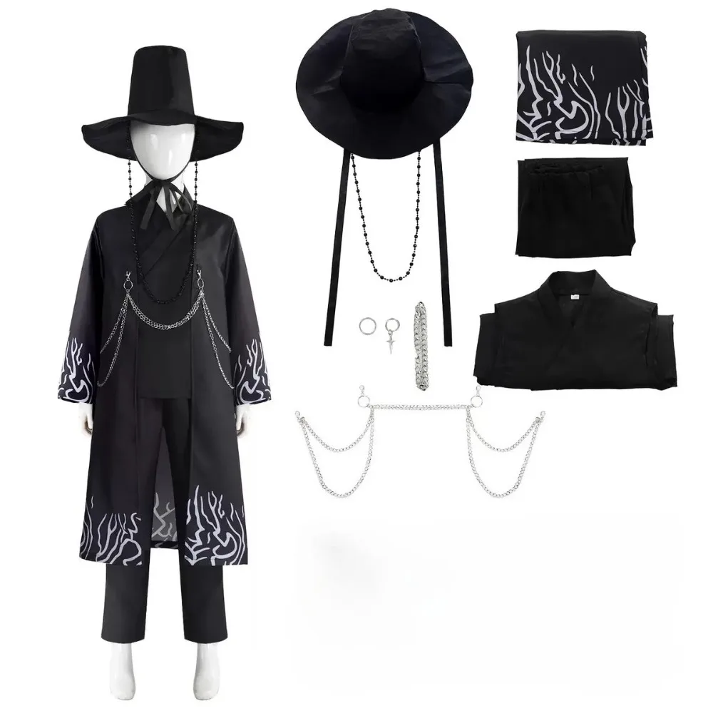 Movie Kpop Demon Hunters Saja Boys Cosplay Costume K-POP Saja Boys Jinu Halloween Party Cosplay Comic Exhibition Costume Outfit