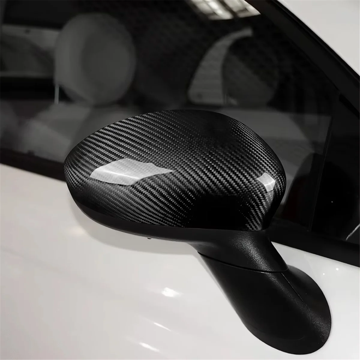 

Highly Recommended.Real Hard Carbon Fiber Cover Car Rearview Mirror Cap
